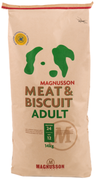 Сухой корм для взрослых собак с нормальным уровнем активности Magnusson Adult Meat and Biscuit 24/12 600 г, 4,5 кг, 14 кг
