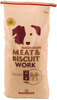 Сухой корм для взрослых собак с высоким потреблением энергии Magnusson Work Meat and Biscuit 28/18 14 кг