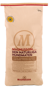 Корм для сильных аллергиков и чувствительных к питанию собак Magnusson Naturliga Original вяленое мясо 4,5 кг, 14 кг