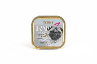 Консервы для собак TitBit Raf кролик, 100 г