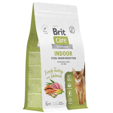 Сухой корм для взрослых кошек, живущих в квартире Brit Care Cat Indoor Stool Odour Reduction