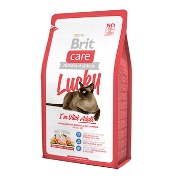 Корм для взрослых кошек Brit Care Care Cat Lucky Vital Adult 400 гр, 2 кг, 7 кг