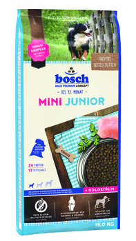Сухой корм для щенков и юниоров мелких пород Bosch Junior Mini 1 кг, 3 кг, 15 кг