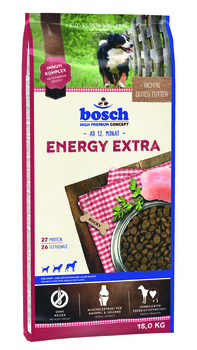 Сухой корм для взрослых собак с высокой физической нагрузкой Bosch Extra Energy 1 кг, 15 кг