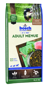 Сухой корм для взрослых собак со средним и повышенным уровнем активности Bosch Adult Menue 3 кг, 15 кг