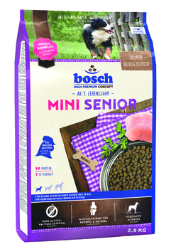 Сухой корм для пожилых собак мелких пород старше 8 лет Bosch Mini Senior 1 кг, 2,5 кг