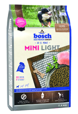 Сухой корм для взрослых собак маленьких пород с избыточным весом,  сбалансированный рацион Bosch Mini Light