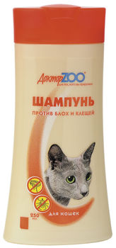 Шампунь для кошек против блох и клещей Доктор Zoo 250 мл