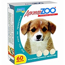 Лакомство для щенков Доктор Zoo 120 таб