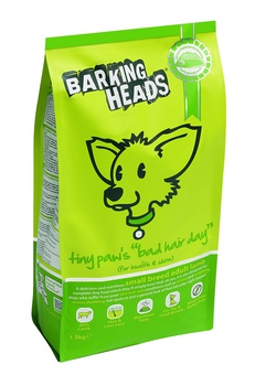 Корм для собак мелких пород, имеющих проблемы с шерстью Barking Heads Роскошная шевелюра для мелколапого, с ягненком и рисом 1,5 кг, 4 кг