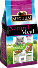Сухой корм для кошек Meglium Cat Adult с куриным мясом, говядиной и овощами, 3 кг