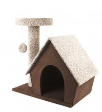 Дом с когтеточкой для кошек Camon ковролин, 580 x 340 x 680 см
