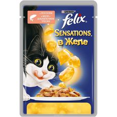 Консервированный корм для взрослых кошек Felix, с треской в соусе с томатами 85 г