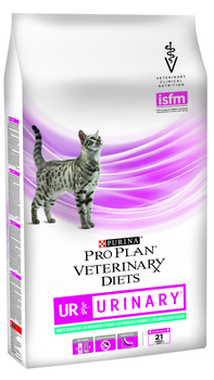 Сухой лечебный корм для кошек Purina Nestle Vet Diet UR,  при мкб,  с океанической рыбой 350 гр, 1,5 кг