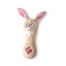 Игрушка для собак GIGwi заяц, с резиновым наполнителем и пищалкой, 18 см