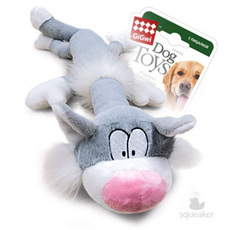 Игрушка для собак GIGwi кот с пищалкой, 63 см