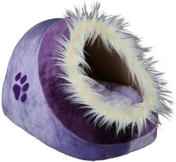 Лежак-пещера для кошек и сообак Trixie Minou, лилово-фиолетовый,  35 х 26 х 41 см