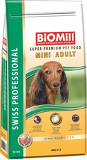 Сухой корм для взрослых собак мелких пород Biomill Swiss Professional Mini Adult (ведро)