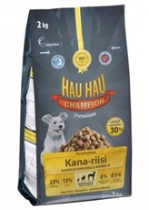 Сухой корм для собак всех пород Hau Hau Champion Chiken- Rice Adult Dog курица с рисом