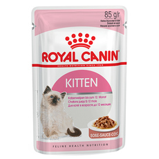 Консервированный корм для котят от 4 месяцев, вторая фаза прикорма Royal Canin Kitten Instinctive кусочки в нежном соусе