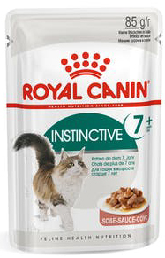 Консервированный корм для пожилых кошек старше 7 лет Royal Canin Instinctive +7 кусочки в соусе 85 гр
