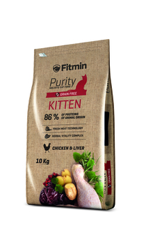 Cухой беззерновой корм для  котят Fitmin Cat Purity Kitten 400 гр, 1,5 кг, 10 кг