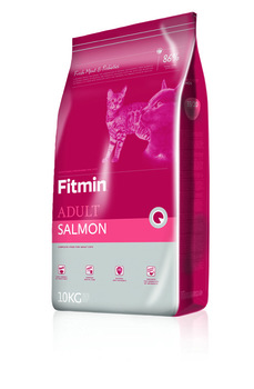 Сухой корм для кошек с лососем Fitmin Cat Adult Salmon  400 гр, 2 кг, 10 кг