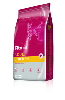 Сухой корм для кошек с курицей, Fitmin Cat Adult Chicken 400 гр, 2 кг, 10 кг
