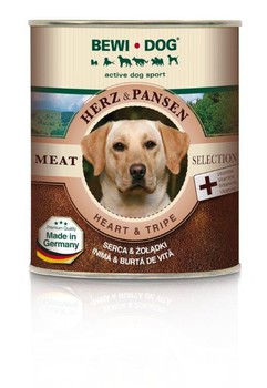 Влажный корм для собак Bewi Dog Meat Selection Heart & Tripe, Беви Дог сердце и рубец 800 гр
