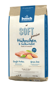 Полувлажный корм для щенков Bosch Soft Junior с курицей и бататом 1 кг, 2,5 кг, 12,5 кг