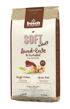 Полувлажный корм для собак Bosch Soft с уткой и картофелем 1 кг, 2,5 кг, 12,5 кг