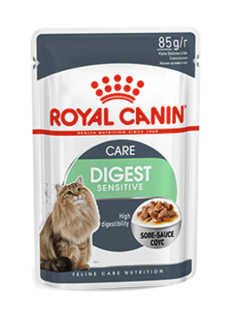 Консервированный корм для взрослых кошек для улучшения пищеварения Royal Canin Digest Sensitive 85 гр
