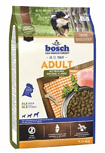 Сухой корм для всех собак Bosch Adult с птицей и просом 1 кг, 3 кг, 15 кг