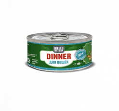 Консервированный влажный корм для кошек Solid Natura Dinner Кролик