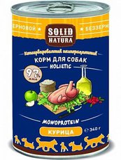 Консервированный влажный корм для собак Solid Natura Holistic Курица