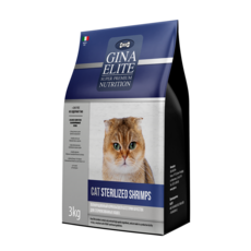 Сухой корм высшей категории качества для стерилизованных кошек Gina Elite Cat Sterilized Shrimps 