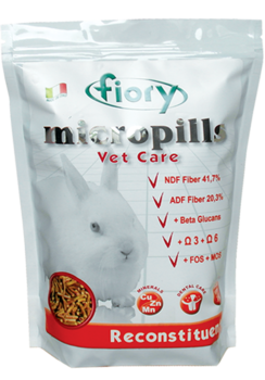 Корм для карликовых кроликов в период стресса Fiory Micropills Vet Care Reconstituent 850 гр