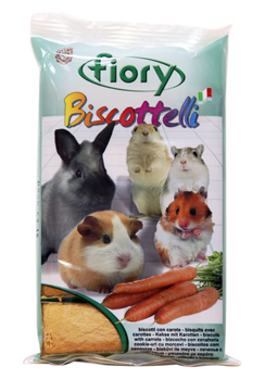 Бисквитное лакомство для грызунов Fiory  Biscottelli с морковью, яйцом, 30 г
