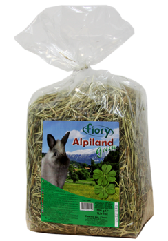 Сено Альпийское для грызунов Fiory Alpiland Green с люцерной 500 гр, 2 кг