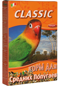 Корм для средних попугаев Fiory Classic 400 гр, 650 гр
