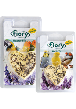 Био-камень для птиц Fiory Hearty с лавандой в форме сердца 45 гр, 100 г