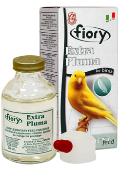 Кормовая добавка для птиц для ускорения линьки Fiory Extra Pluma с витаминами 36 мл