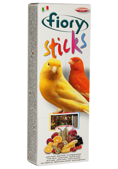 Лакомые палочки для канареек Fiory Sticks с фруктами, 2х30 г