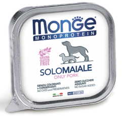 Консервы для взрослых собак Monge Dog Monoprotein Solo паштет из свинины 150 гр.