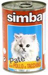 Консервированный корм для взрослых кошек Simba Cat паштет курица с индейкой 400 г