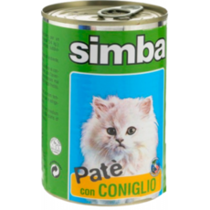 Консервированный корм для взрослых кошек Simba Cat паштет с кроликом 400 г