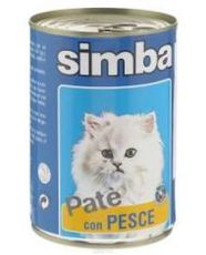 Консервированный корм для взрослых кошек Simba Cat паштет с рыбой 400 г