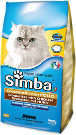 Сухой корм для взрослых кошек Simba Cat с курицей 400 гр, 2 кг