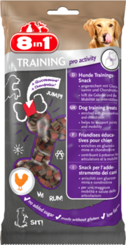 Лакомство для собак 8in1 Training Pro Activiti косточки с глюкозамином и хондроитином, 100 г
