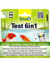 Набор экспресс-полосок для быстрой проверки показателей качества воды TetraPond Quick Test 6in1